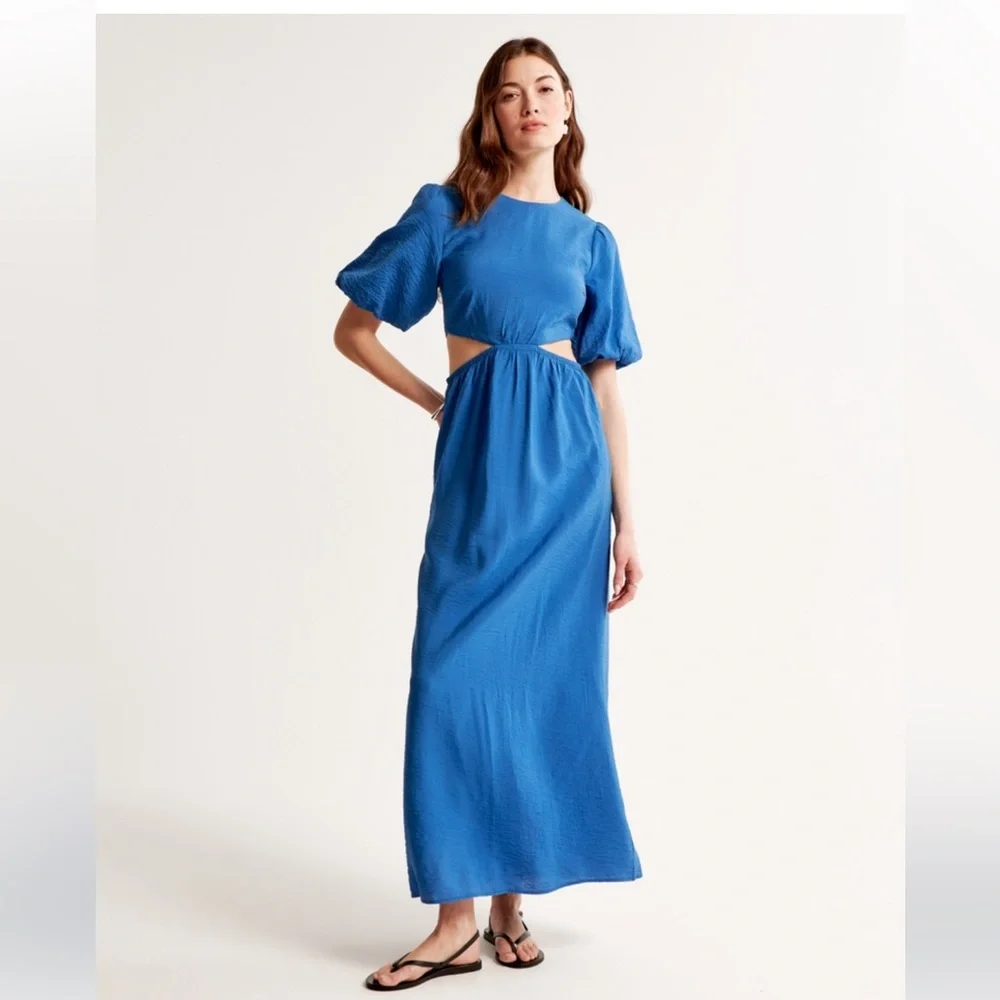 Abercrombie & Fitch Cut out Maxi Dress Sz-XL